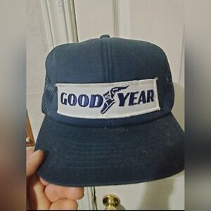 Vintage Goodyear Tires Hat Cap SnapBack Hat Cap Navy